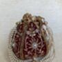 Maroon Handcrafted Velvet Potli Bag/Wrist Bag, thumbnail 3 of 6
