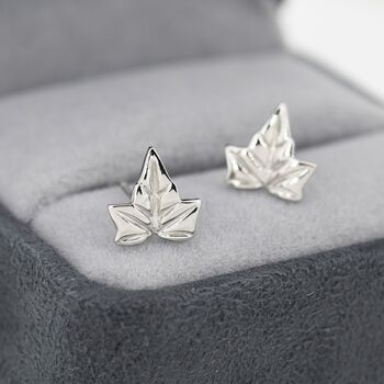 Swiss Cheese Stud Earrings In Sterling Silver, 3 of 11