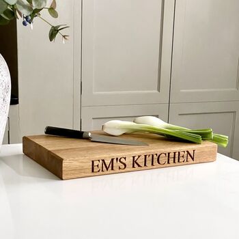 Personalised Oak Chopping Board, 2 of 10