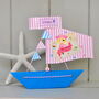 Personalised Pirate And Mermaid Birthday Sailboat Card, thumbnail 9 of 11