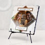 Our First Date Personalised Rock Photo Slate Dating Gift, thumbnail 1 of 6