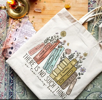 Book Girly Bookclub Lover Tote Bag Gift Letterbox Gift, 3 of 3