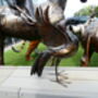 Liver Bird Medium Metal Sculpture, thumbnail 3 of 6