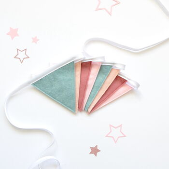 Pink And Sage Girl's Bunting, 2 of 6