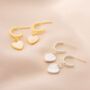 Sterling Silver Mother Of Pearl Heart Earrings, thumbnail 2 of 3