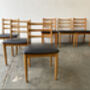Six Mid Century Dining Chairs By Schreiber Furniture, thumbnail 4 of 10