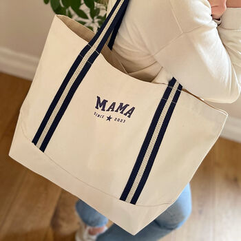 Personalised Mama Organic Cotton Canvas Tote Bag, 4 of 4