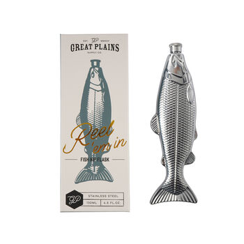 Great Plains Fish Hip Flask In Gift Box | Father Day | Fishing Entusiast | Novelty, 6 of 7