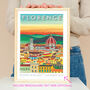 Florence, Italy Travel Print, Can Be Personalised, thumbnail 2 of 8