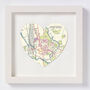 Oxford Map Heart Print, thumbnail 2 of 4