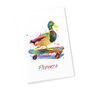 Personalised Watercolour Duck Skateboarding Print, thumbnail 6 of 12