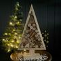 Wooden Tree Decoration With Wooden Stars, thumbnail 1 of 3