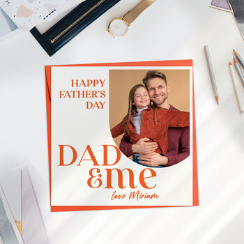 Dad And Me Personalised Father's Day Card, 2 of 3