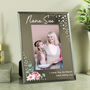 Personalised Floral 4x6 Diamanté Glass Photo Frame, thumbnail 4 of 5