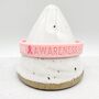 Pink Awareness Ribbon Bracelet Wristband, thumbnail 1 of 8
