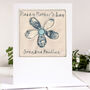 Personalised Blue Flower Mothers Day Or Birthday Card For Her, thumbnail 1 of 12