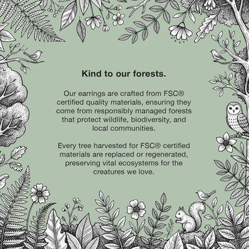 Blue And Navy Geometric Circular Earrings • Gold Plated Sterling Silver Hooks, 10 of 10