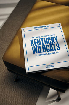 Kentucky Wildcats College Football Personalised Newspaper History Book, 6 of 8