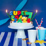 Happy Birthday Cake Topper For A Super Brothers Party, thumbnail 1 of 3