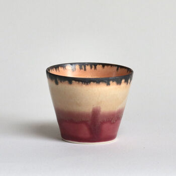 Handmade Japanese Beaker Mug Orange X Cherry, 3 of 10