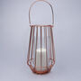 G Decor Geometric Copper Candle Holder With Glass, thumbnail 2 of 5