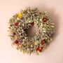 Statice Dried Wreath For Christmas, thumbnail 1 of 6