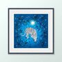 Tiger And Bamboo Starry Chinoiserie Giclée Print, thumbnail 1 of 5