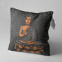 Meditating Buddha Statue Cushion Cover, thumbnail 3 of 7