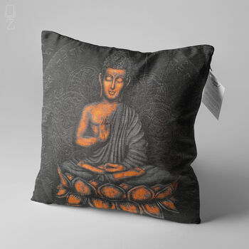 Meditating Buddha Statue Cushion Cover, 3 of 7