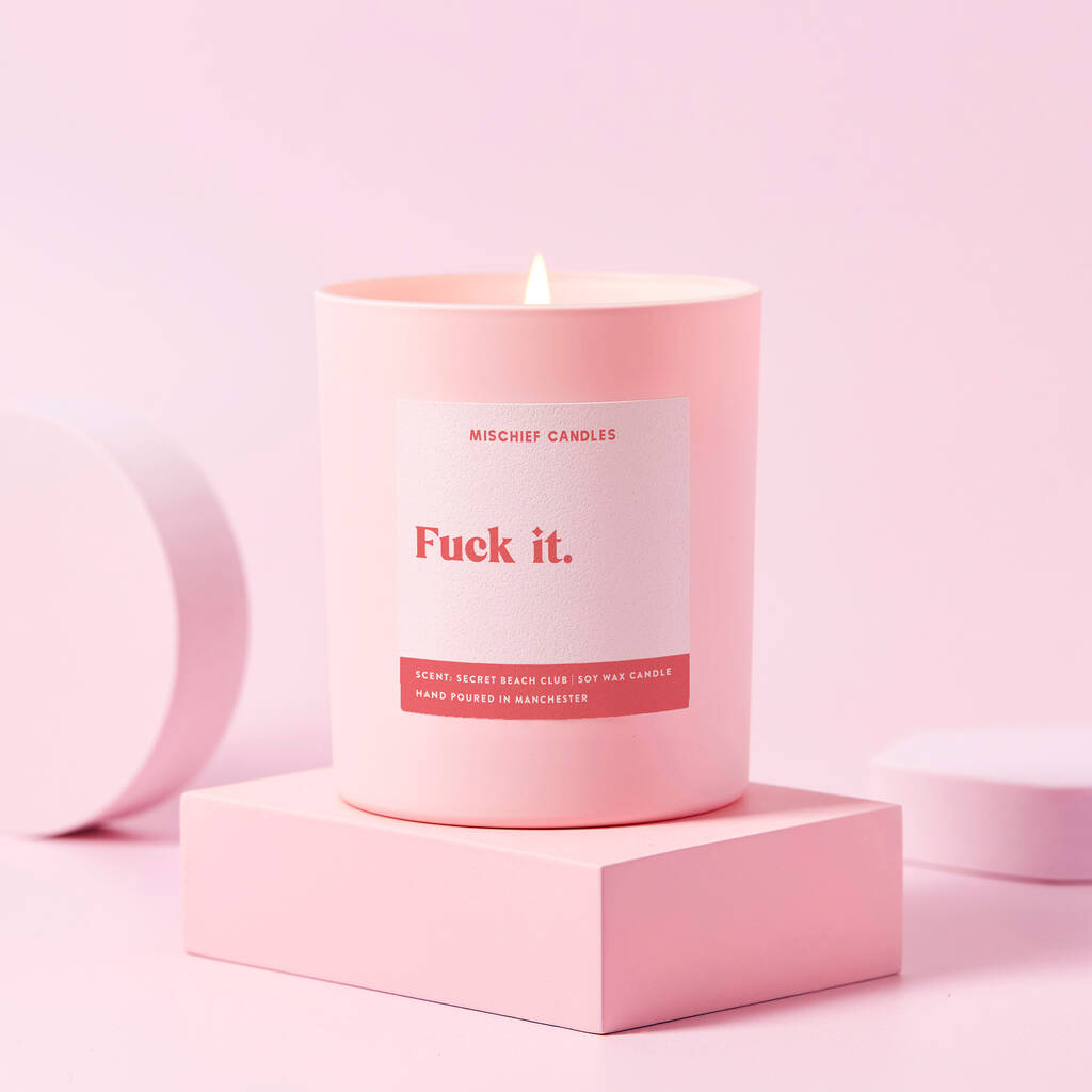 Funny Fuck It Friendship Gift For Her Candle, 1 of 3
