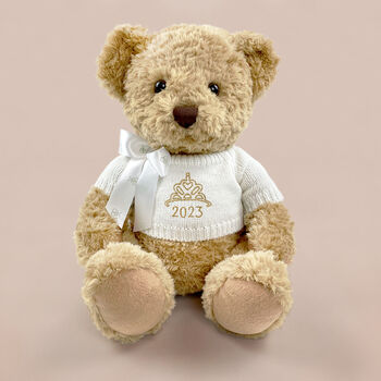 2023 Year Bear With Crown Or Tiara Embroidery, 2 of 4