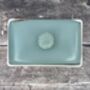 Green Flower Patterned Butter Dish, thumbnail 4 of 4