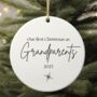 Personalised Our First Christmas Family Bauble, thumbnail 1 of 2