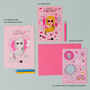 Pink Doll Birthday Card With Stickers, thumbnail 2 of 6