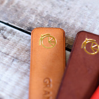 Handmade Personalised Leather Bookmark, 5 of 7