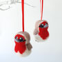 Needle Felted Robin Christmas Decoration, thumbnail 7 of 8