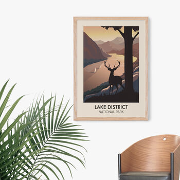 Lake District National Park Travel Poster Art Print, 4 of 8