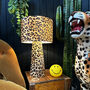 Portable Velvet Luxe Leopard Print Lamps, thumbnail 9 of 9