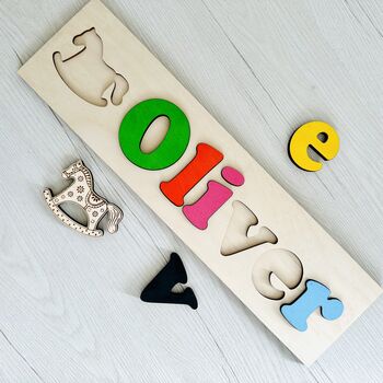 Rocking Horse Personalised Name Puzzle, 4 of 5