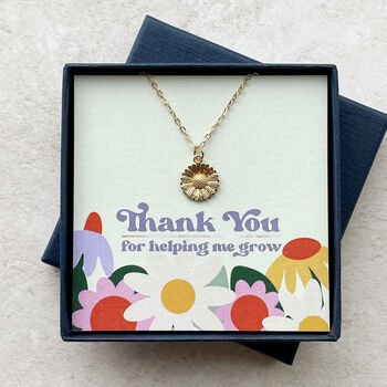 Thank You For Helping Me Grow Necklace Teacher Gift, 2 of 8