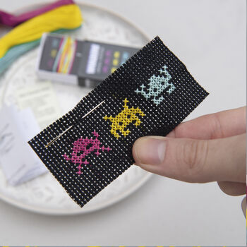 Space Invaders Cross Stitch Cmyk, 4 of 8