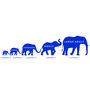 Personalised Elephant Family Foil Print, thumbnail 5 of 6