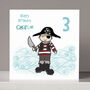 Personalised Pirate Boy's Birthday Card, thumbnail 1 of 2