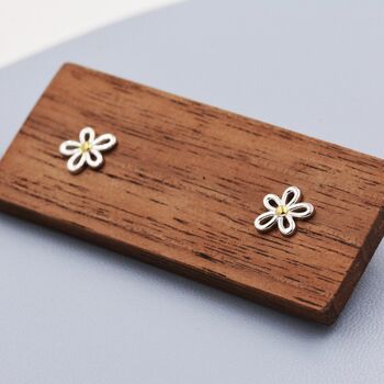 Dainty Forget Me Not Flower Stud Earrings, 7 of 11