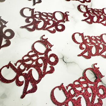 16 X Class Of 2026 Table Decorations, Confetti, Table Scatter, Many Colours, 6 of 10