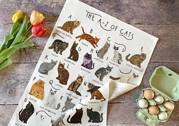 A Z Of Cats Tea Towel, 2 of 5