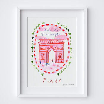 Arc De Triomphe Art Print, Paris City Scene, 7 of 7