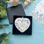 Floral Heart Ceramic Decoration, thumbnail 6 of 7