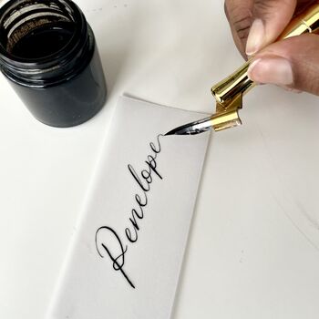 Vellum Calligraphy Place Cards, 5 of 5