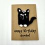 Cat Parent Crochet Birthday Card Handmade, thumbnail 10 of 10